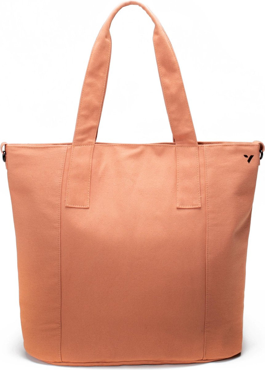 Vooray Zoey Tote - 52 cm - 22L - Sporttas of reis handtas van biologisch katoen (Terracotta)