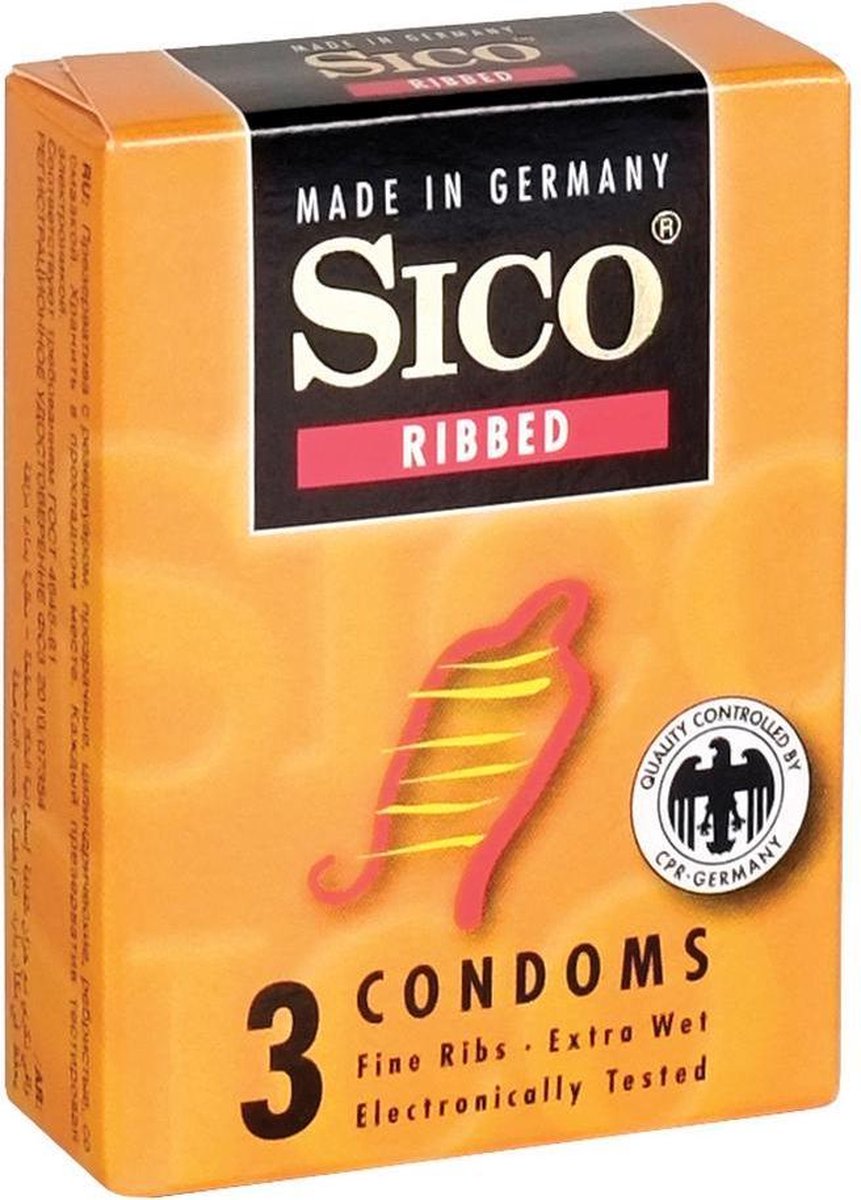 SICO Condooms Ribbed Transparant