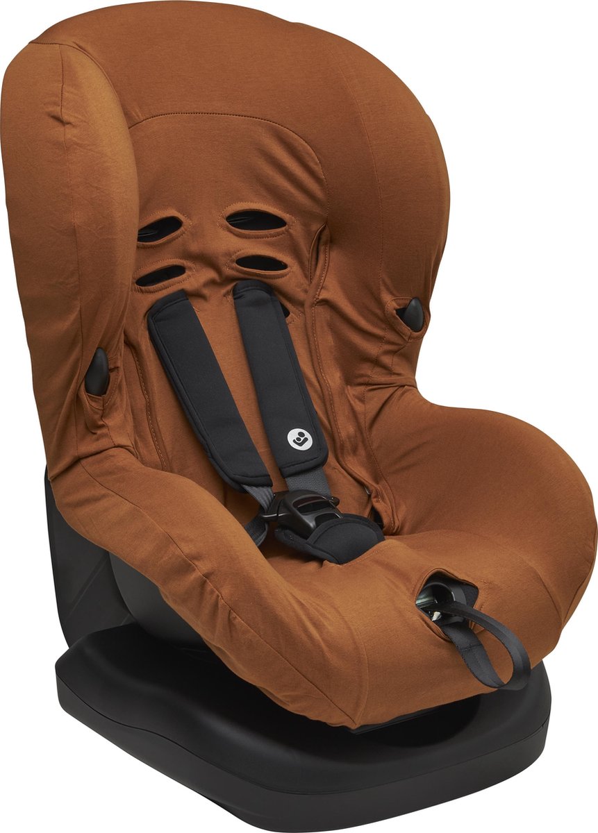 Meyco autostoelhoes Basic jersey - camel - groep 1