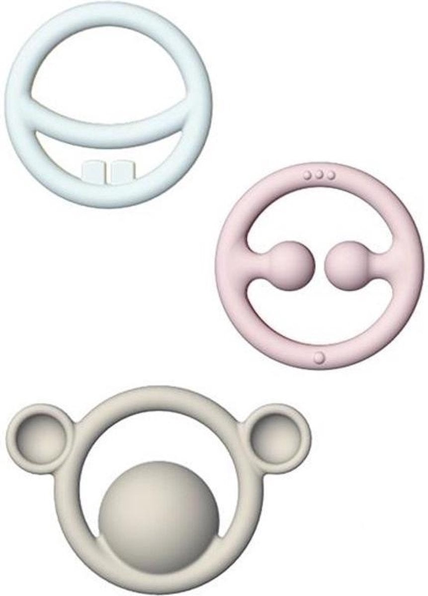Moluk Bijtringen Pastelkleuren 12.5 Cm