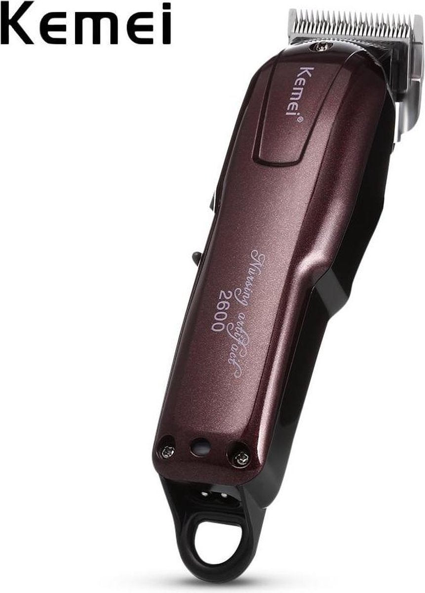 Kemei Professionele Haar en Baardtrimmer - Tondeuse Magic Clip Cordless - Limited Edition - Professional Clipper Tondeuse - Crunch Blade Techniek - Titanium top blad - geschikt voor baby's - Oplaadbare Persoonlijke Elektrische Tondeuse