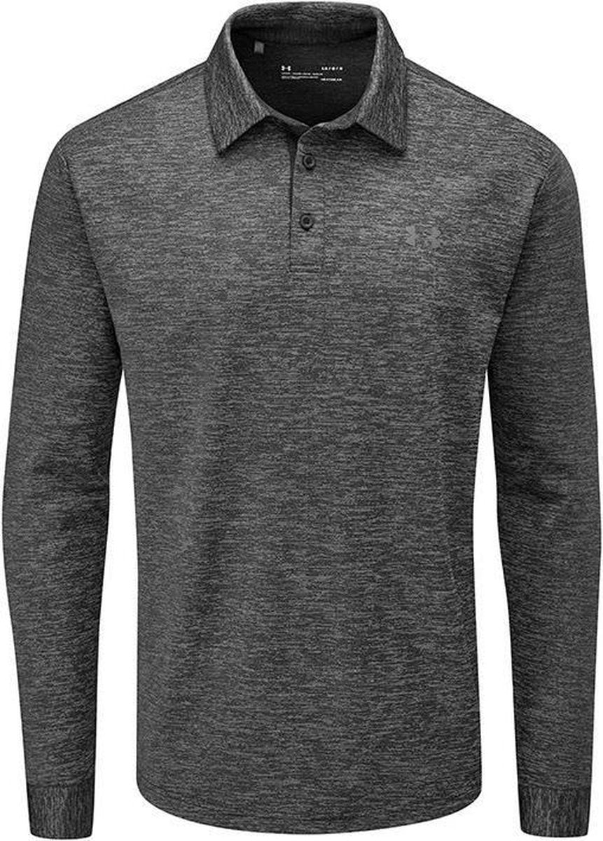 Long Sleeve Playoff 2..0 Polo-Black /  / Pitch Gray