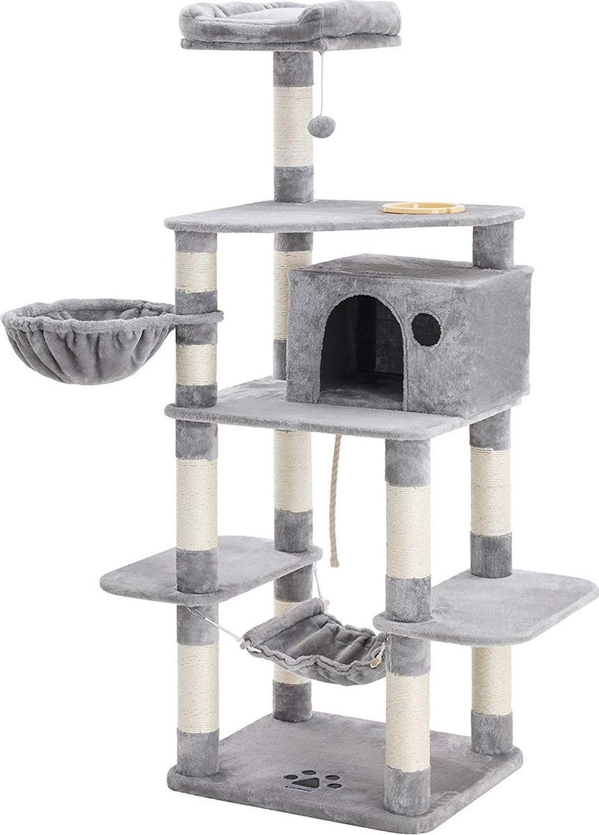 Nancy's Krabpaal XXL - Kattenhuis - 174 cm - Katten Speelhuisje - Kattenboom - Krabpalen