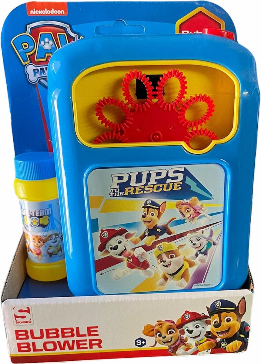 Paw Partol bellenblaasmachine blauw