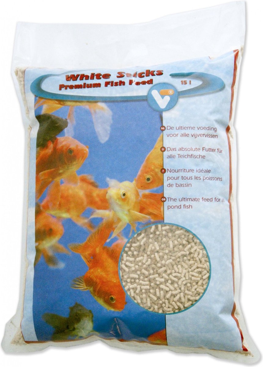 Vt Visvoeder - Wit Sticks - 15L (1125G) - Vissenvoer