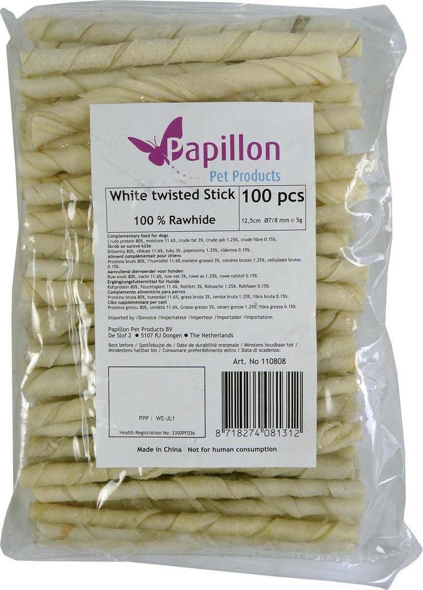 Rolsticks wit 100st 12½cm