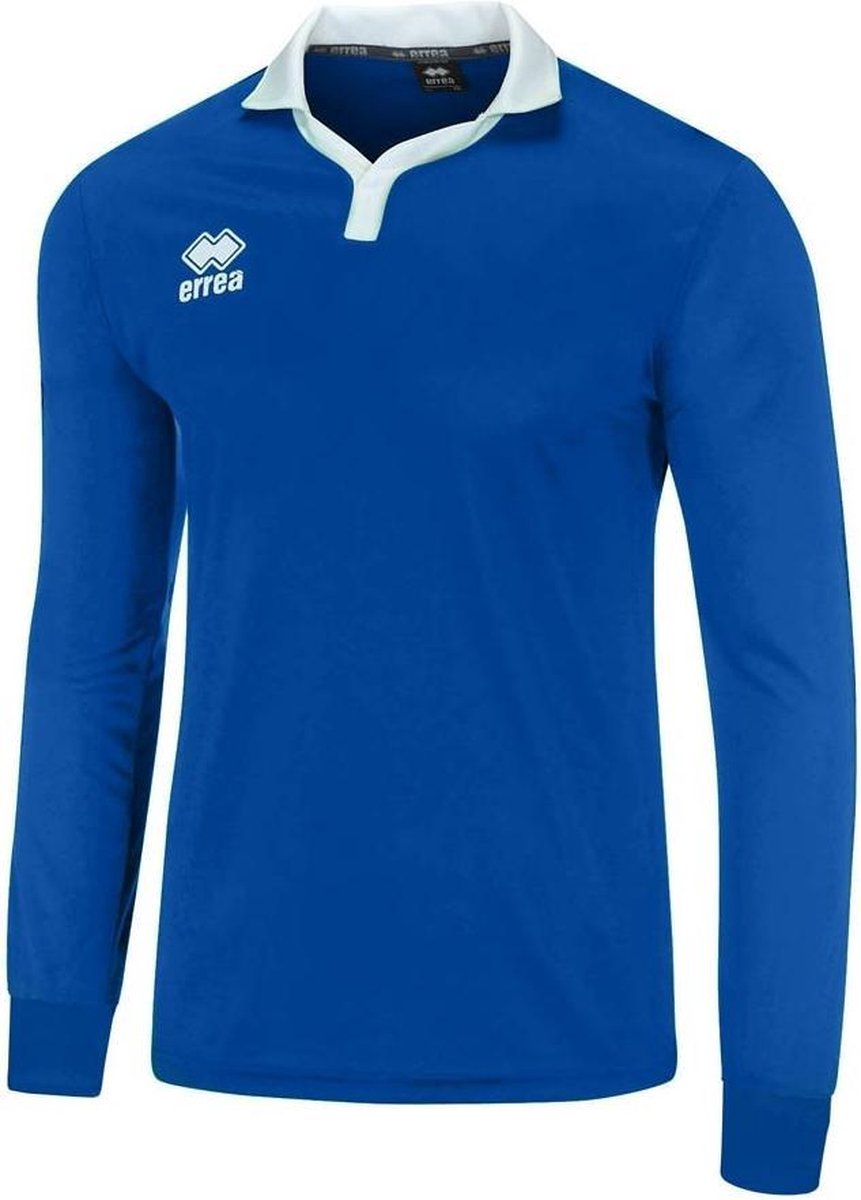 Erreà Voetbalshirt Longsleeve Polo Blauw Unisex Maat M