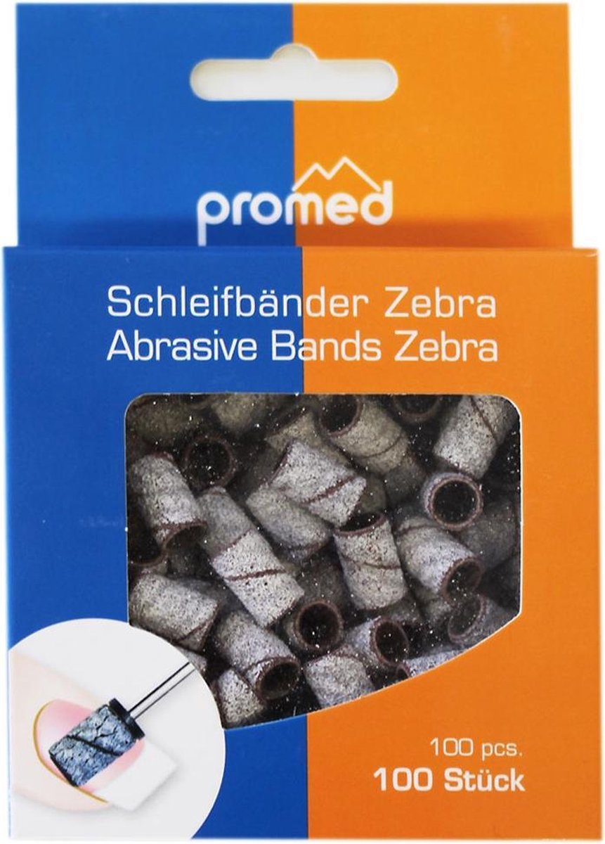 Promed schuurrolletjes voor nagels ZEBRA # 150