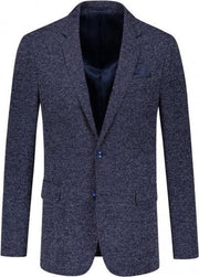 GENTS | Colbert Heren structuur blauwwit 0089 Maat 50