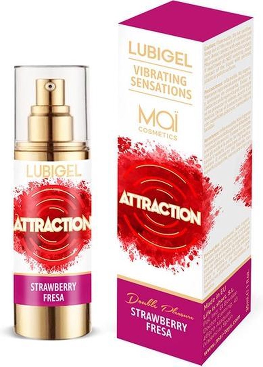 Mai Lubigel vloeibare vibrator aardbeien 30 ml - 30ml