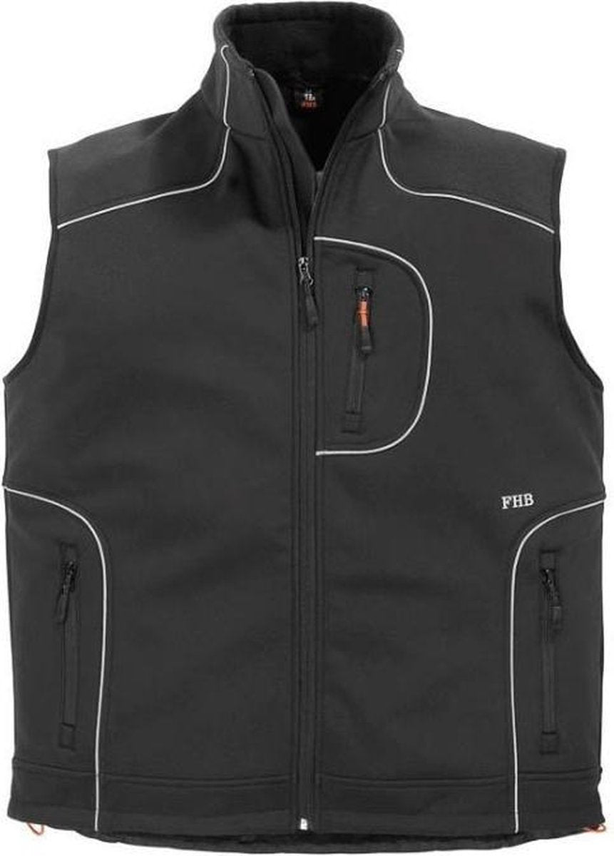FHB MARTIN Softshell Bodywarmer ZwartXL