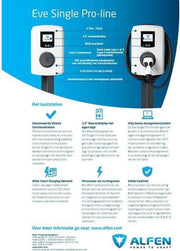 Alfen single Pro line 22KW Socket RFID