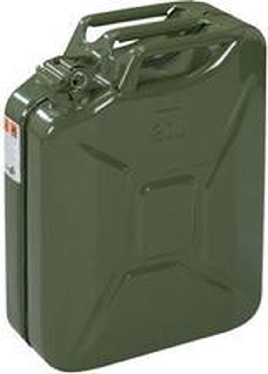 Jerrycan Benzine - Metaal - Groen - 20ltr