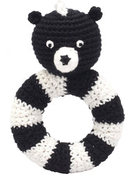 Naturezoo Ringrammelaar Stinkdier Gehaakt 14 Cm Zwart/wit