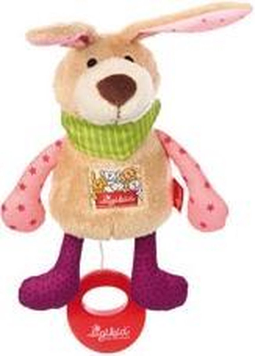 sigikid muziekknuffel konijn roze 42196