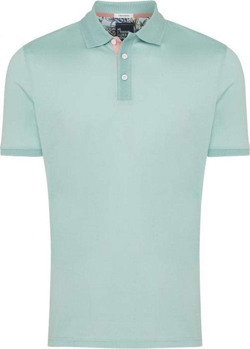Tresanti Heren Poloshirt Mintgroen Piqué Regular Fit - L