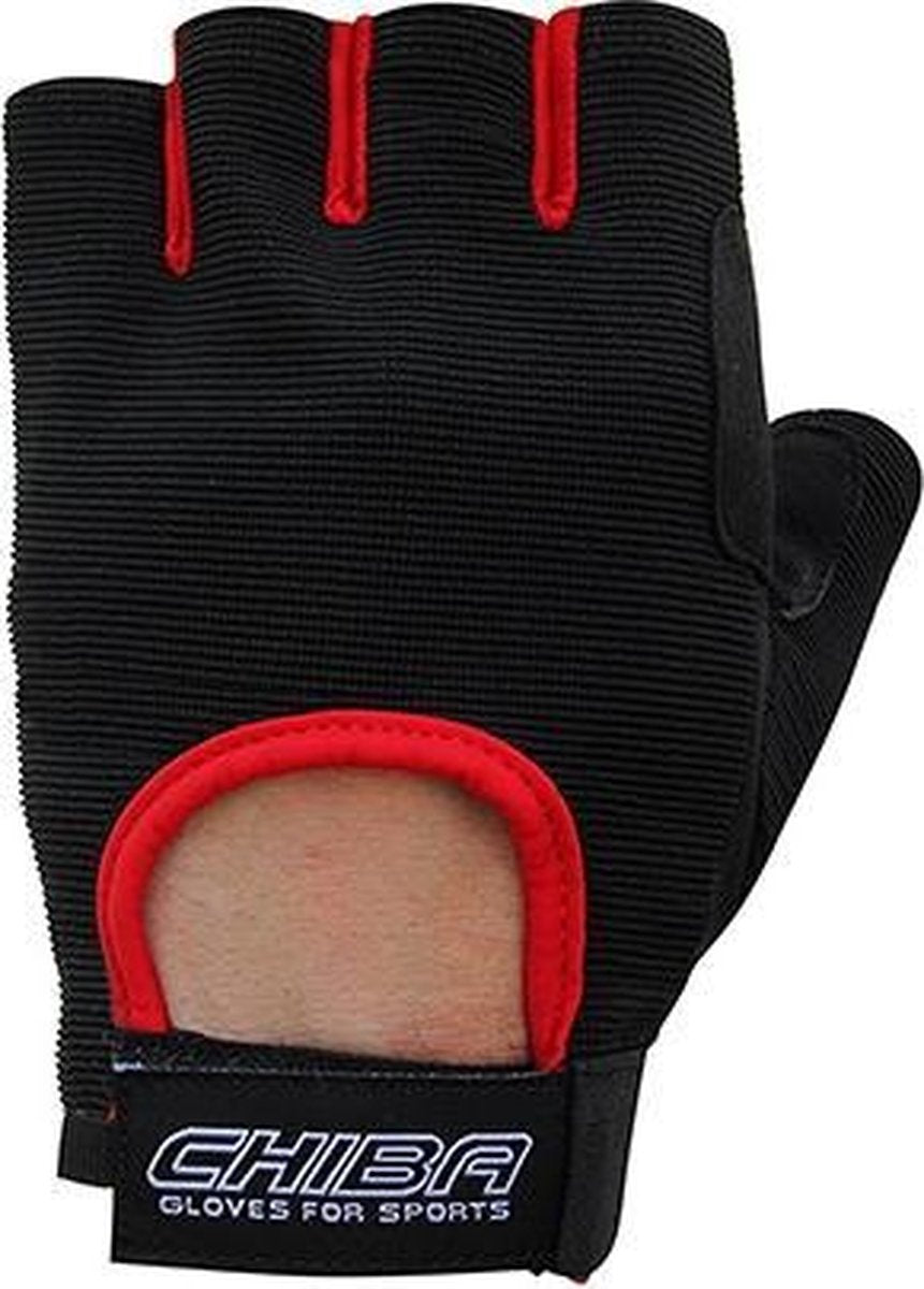 Chiba - 40517 Summertime Gloves (Black/Red) XS