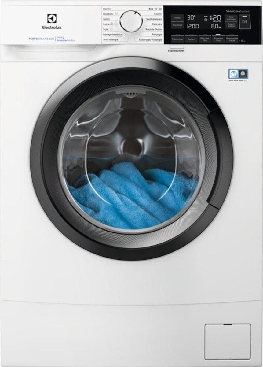 Electrolux Wasmachine | Model EW6S3626BX | Voorlader | 6 kg | 1200 rpm | PerfectCare | SensiCare | TimeManager | SoftCare+ | Trommelreiniging
