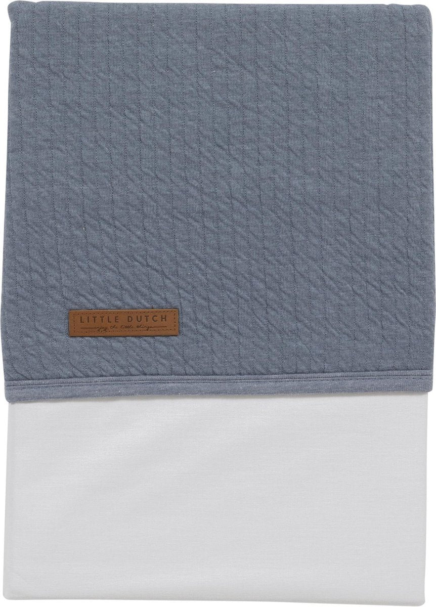 Little Dutch Ledikant Laken - 140 x 110 cm - Blauw
