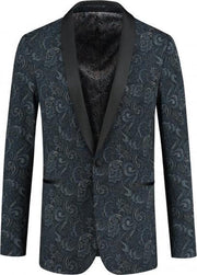 GENTS | Dinnerjacket paisley antra 0054 Maat 98