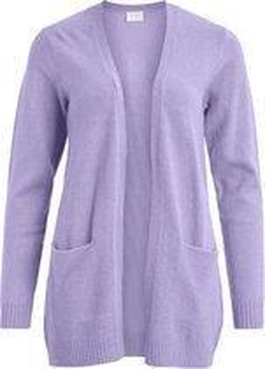 Viril Open L/s Knit Cardigan - Noos 14044041 Lavender Vest - Maat XL