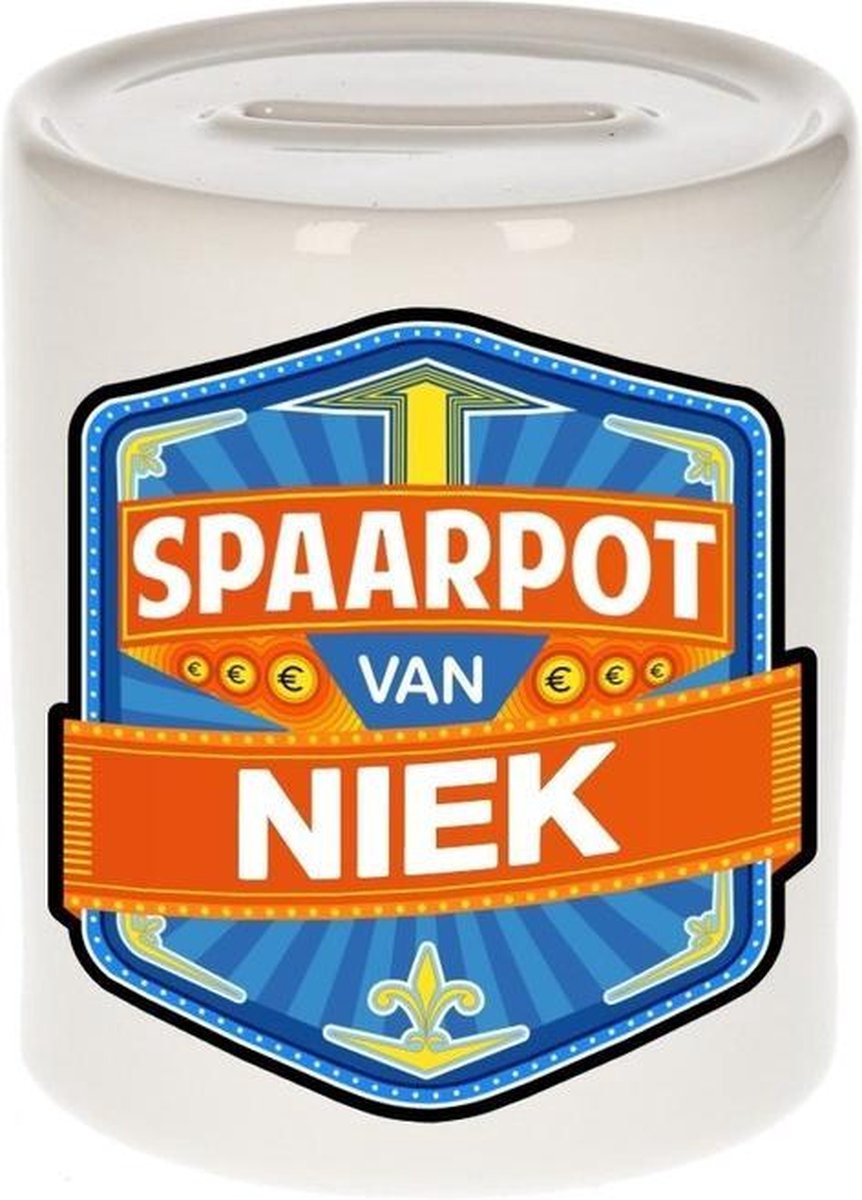Kinder spaarpot voor Niek