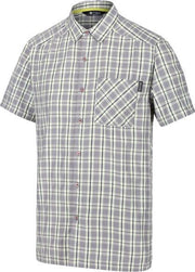 Regatta - Men's Mindano V Short Sleeved Checked Shirt - Outdoorshirt - Mannen - Maat S - Grijs