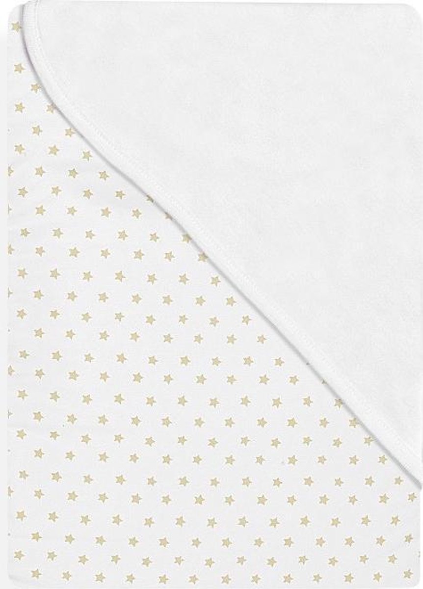 Interbaby Babydeken Star 75 X 65 Cm Katoen Wit/beige
