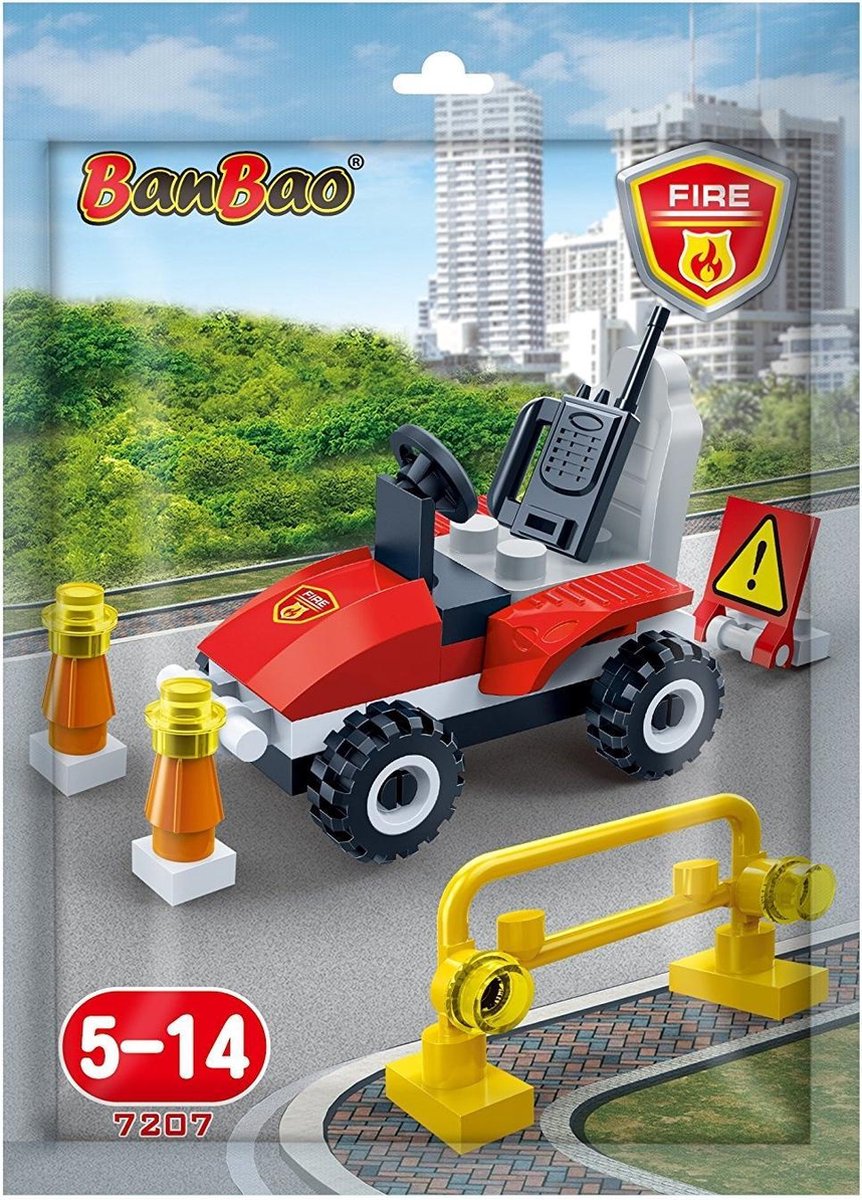 Banbao Uitbreidingsset Brandweer Jeep 33-delig