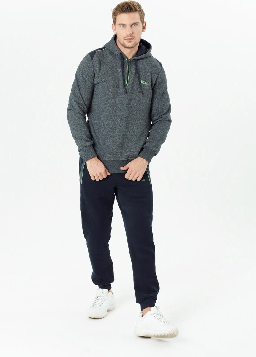 SCR. Omid Hoodie Met Korte Rits