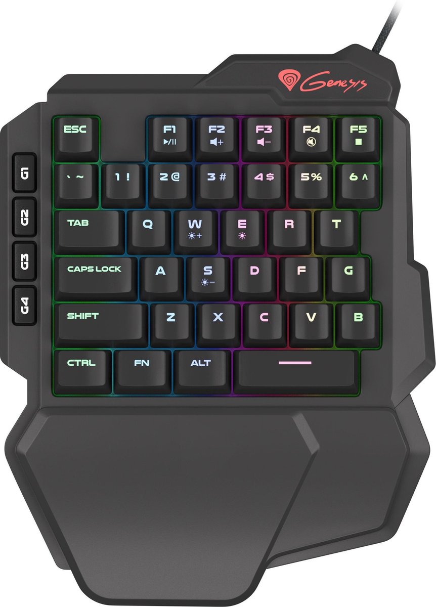 GENESIS Thor 100 RGB toetsenbord USB QWERTY Engels Zwart