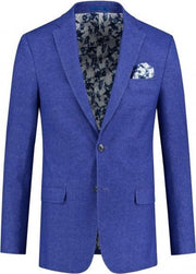 GENTS | Colbert Heren uni kobaltblauw 0099 Maat 50