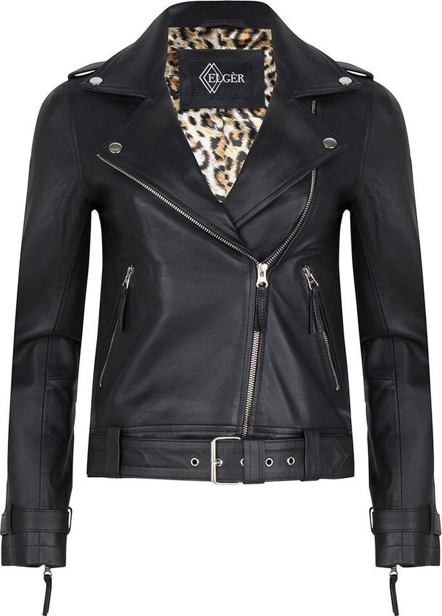Elgèr - Leren jas Dames - Noëlle jacket - Maat 38 (M)