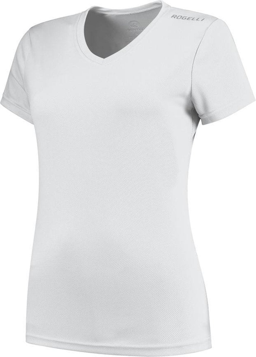Rogelli DAMES Promo V-Neck Wit  2XL