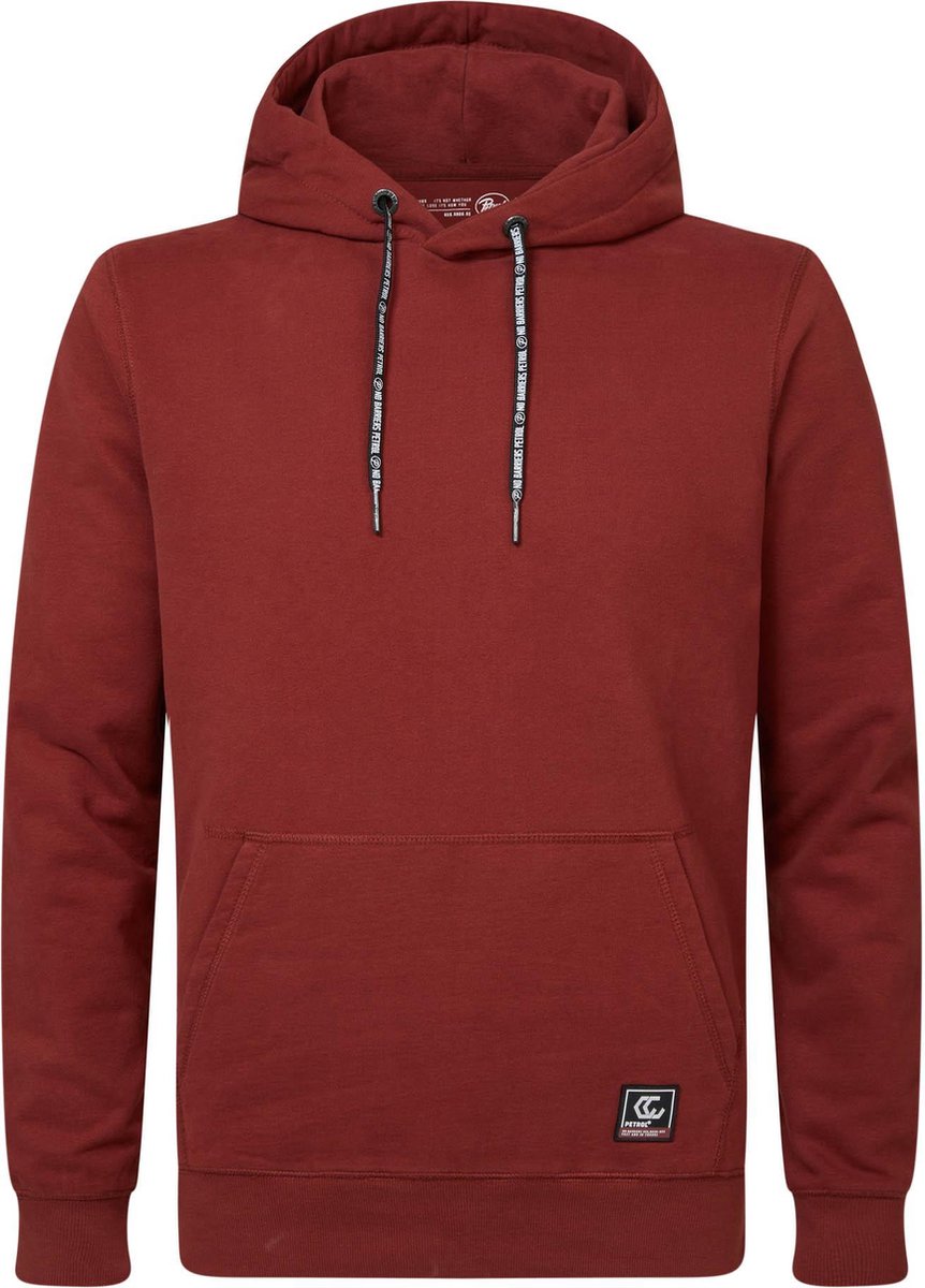 Petrol Industries - Heren Comfortabele hoodie - rood - Maat XL