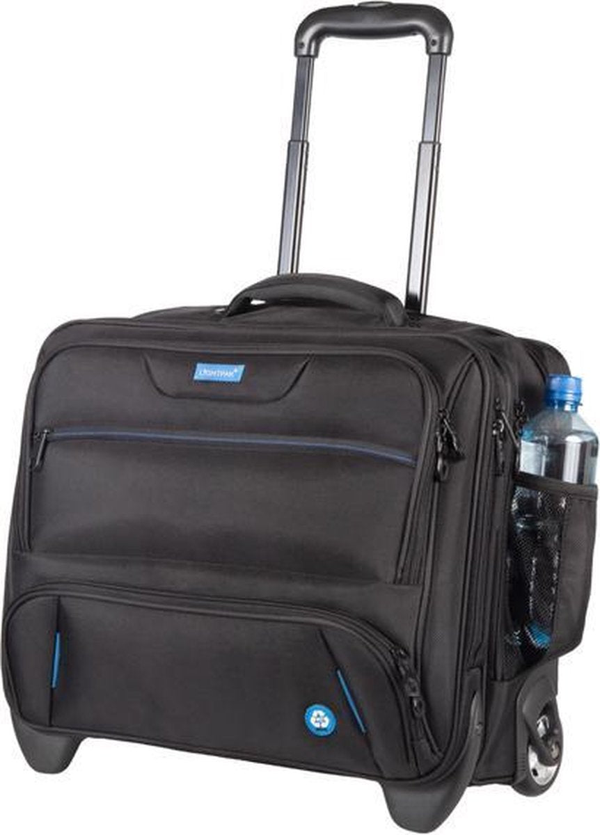 Juscha JU-46215 Laptoptrolley RPET Zwart 38x45x23cm Materiaal: Gerecycled PET