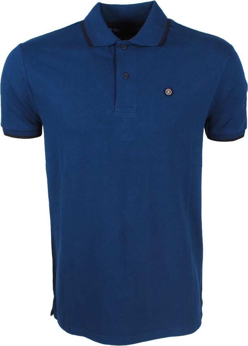 Twinlife - Heren Polo - Effen - Blauw