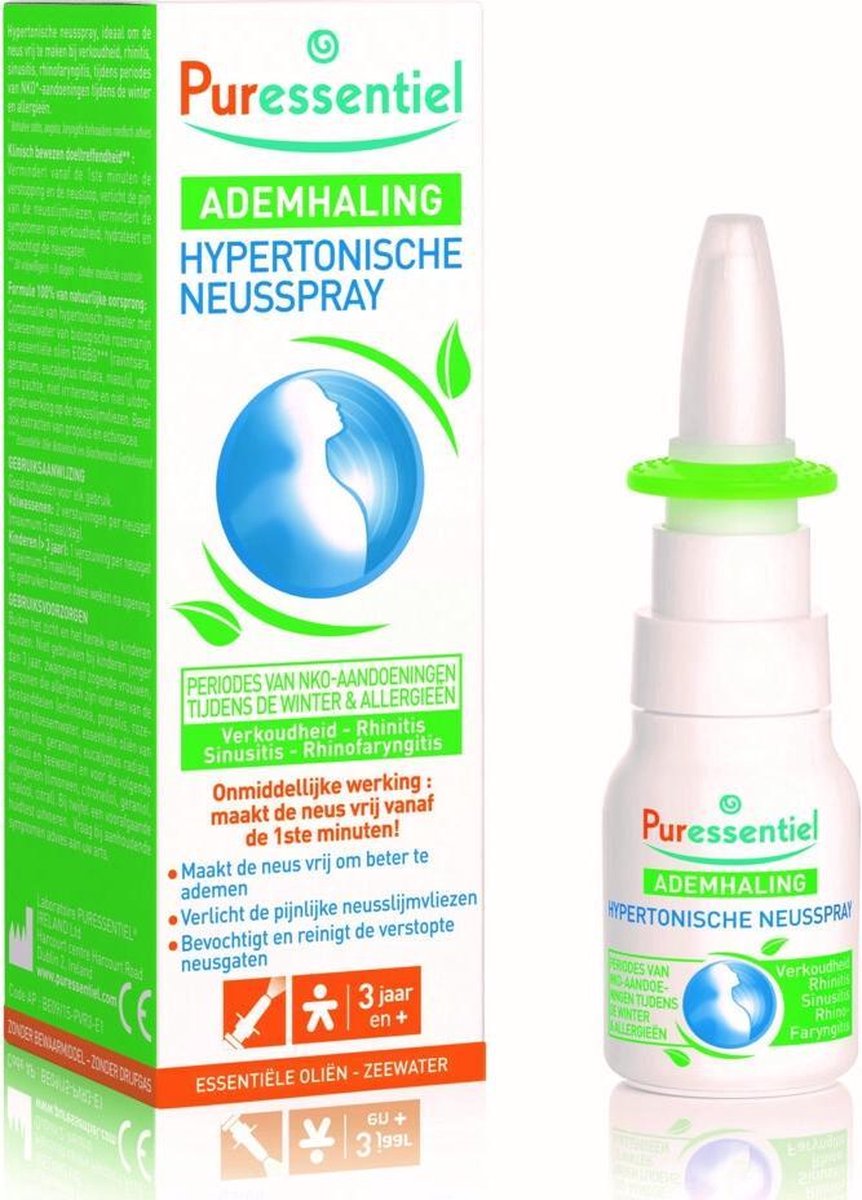 Puressentiel Hypertonische Neusspray Ademhaling 15 ml