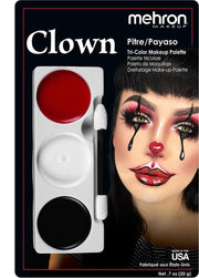 Mehron Schmink Palet met drie kleuren - Clown