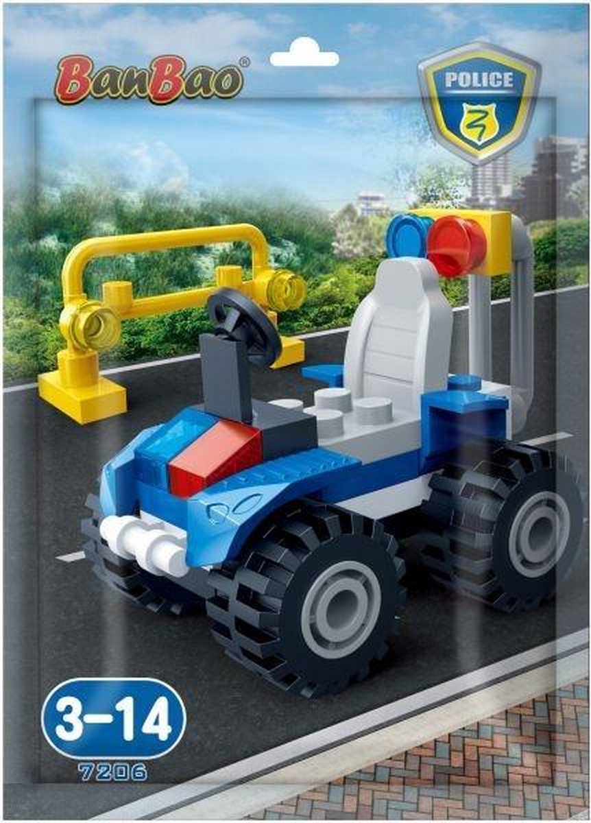 Banbao Uitbreidingsset Politie Jeep 34-delig