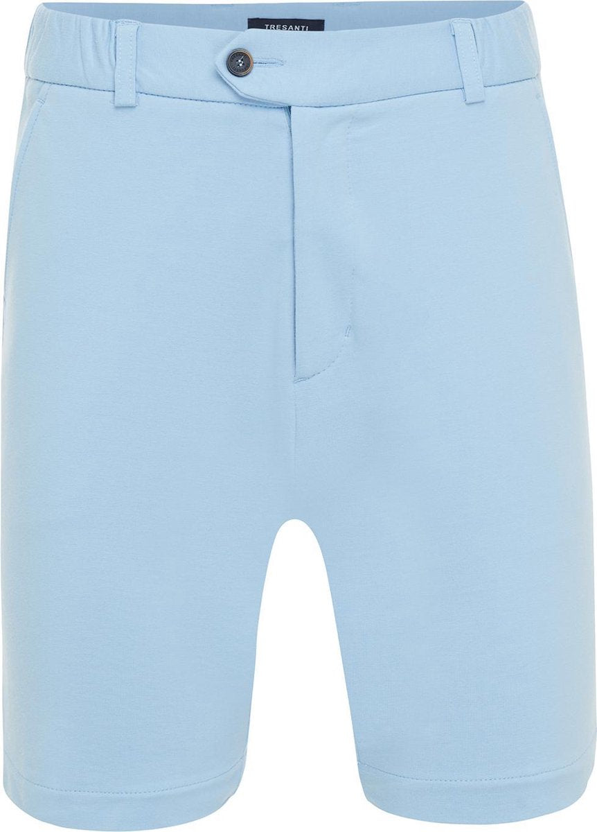 Trey | Korte broek stretch licht blauw