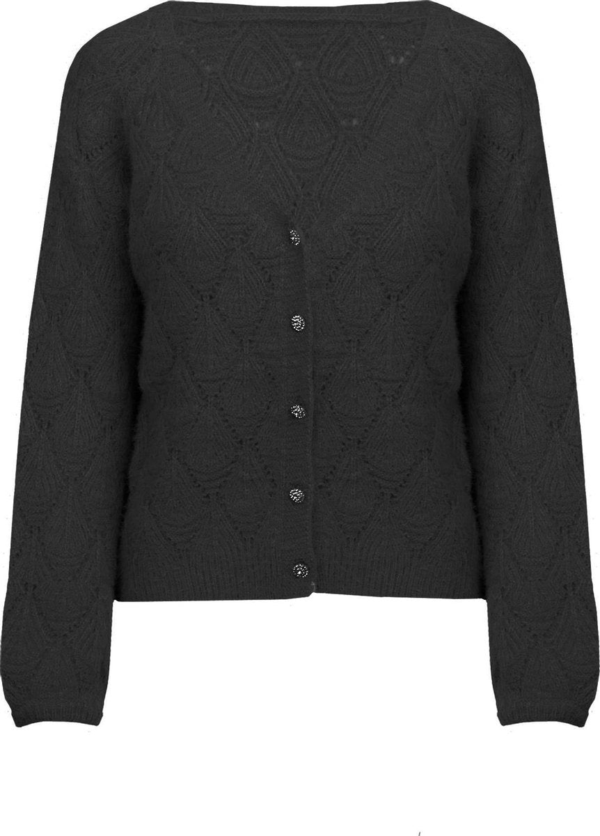 Button cardigan black