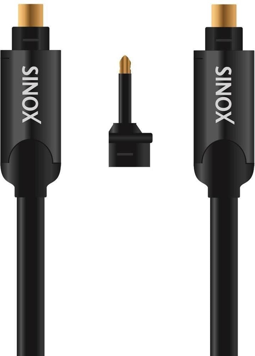Sinox SHD Ultra digitale optische Toslink audio kabel met Mini Toslink adapter - 0