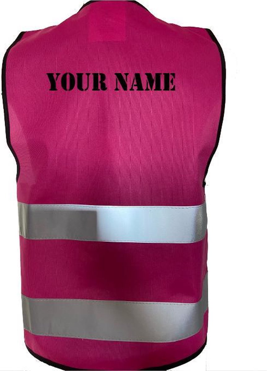 JMCL-Gepersonaliseerd-Veiligheidshesje for Kids-Roze-XS