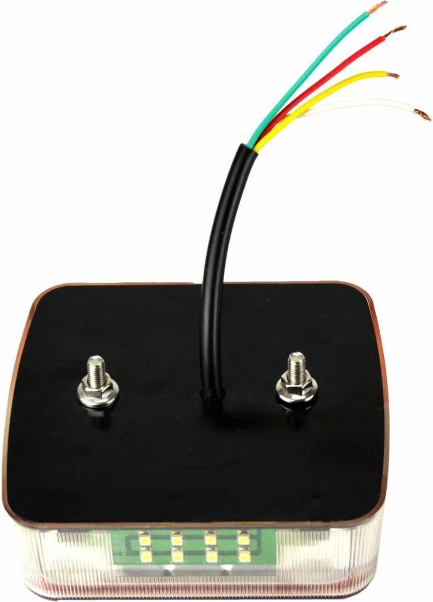 AANHANGWAGEN ACHTERLICHT VIERKANT 18 LED