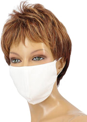 Katoenen masker wit one size