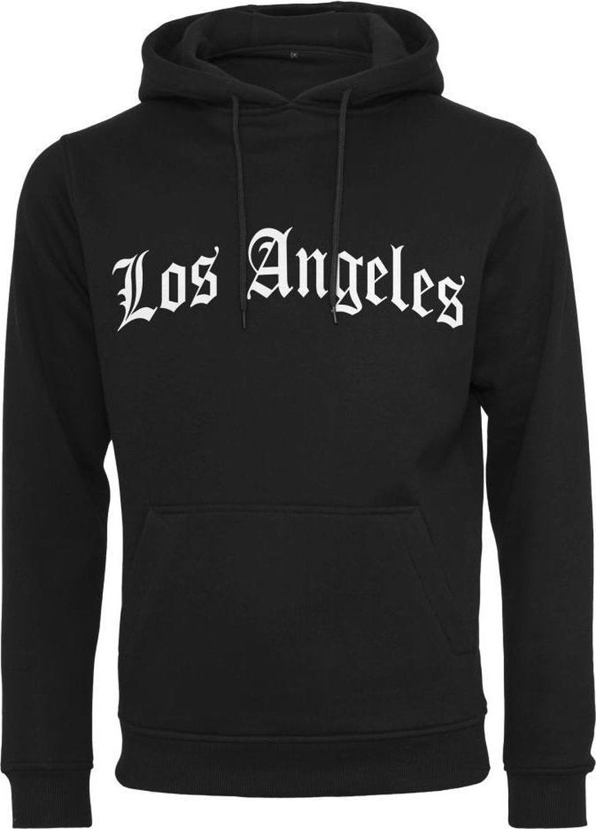 Urban Classics Hoodie/trui -XL- Los Angeles Wording Zwart