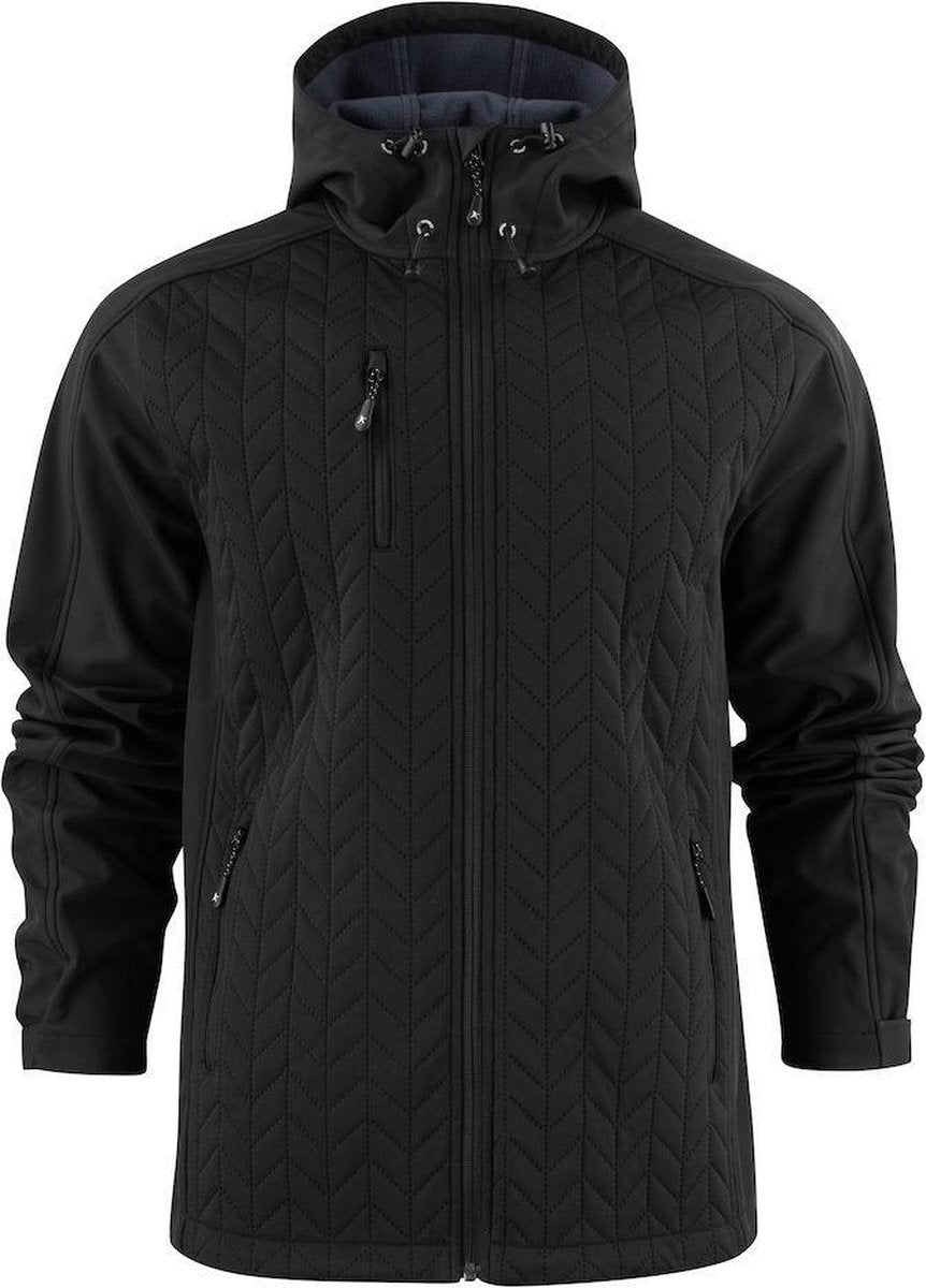 Harvest Myers Softshell Jas Heren 2131041 Zwart - Maat XXL