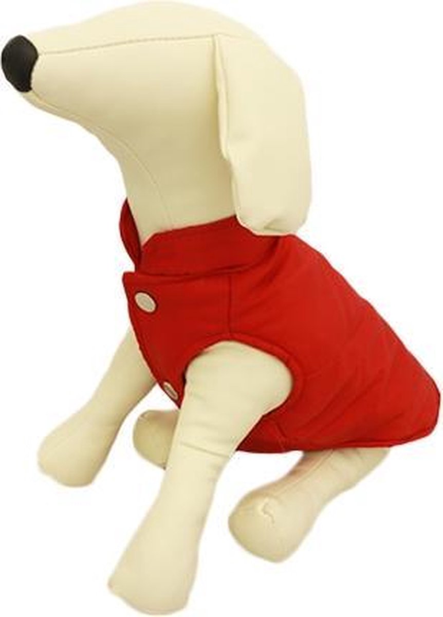 BODYWARMER ROOD VOOR HONDEN - L ( rug lengte 32 cm