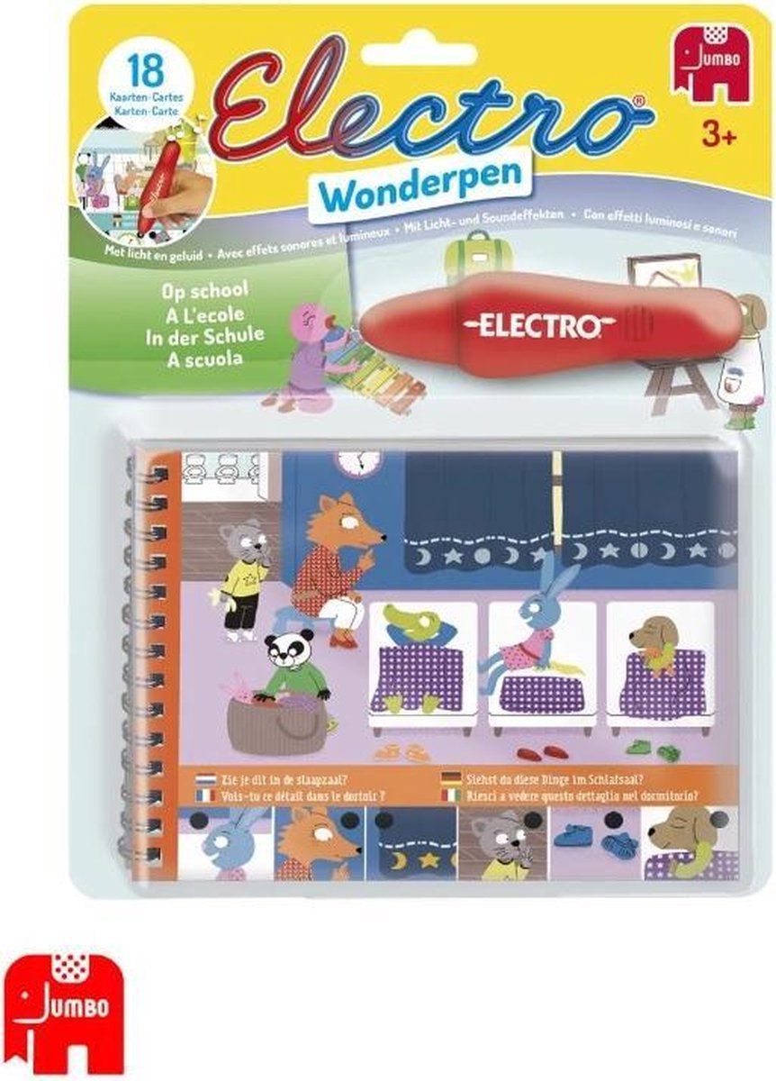 Electro - Wonderpen - School - Met licht en geluid - 18 Kaarten - Leerspel - Leren - Van Jumbo